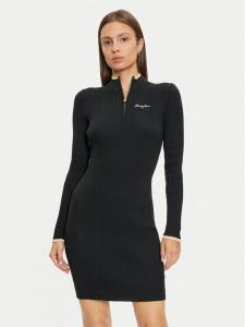 Трикотажное платье приталенного кроя Tommy Jeans, черный