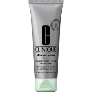 Маска для лица Clinique 2-in-1 Charcoal Mask + Scrub, 100 ml