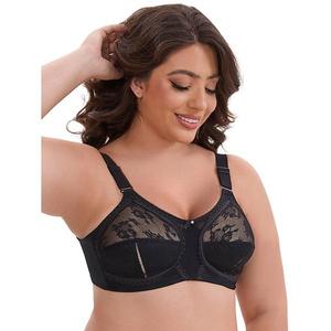 Женский бюстгальтер-бралетт с V-образным вырезом, полной чашкой, без косточек и регулируемыми бретелями Inspire Chic, Black