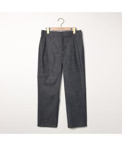 Брюки из фактурной ткани шамбре