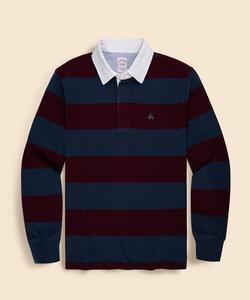 Хлопковая трикотажная регбийная футболка с логотипом GF