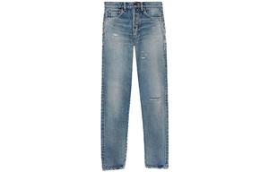 Джинсы женские Saint Laurent High-waist Ripped, синий