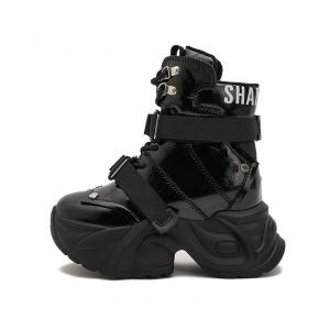 Высокие массивные кроссовки, увеличивающие рост, женские Milan love song, Black