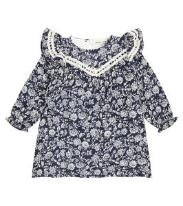 Хлопковое мини-платье baby adelaine The New Society, синий