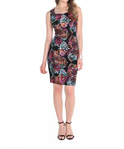 Платье из ткани в разноцветную клетку Frank Lyman, мультиколор