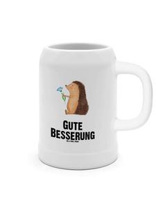 Пивная кружка с цветами-ежиками и надписью белого цвета Mr. & Mrs. Panda