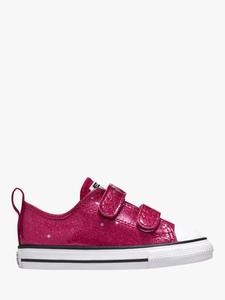 Детские кроссовки Chuck Taylor All Star Low-Top Glitter Converse, Soft Berry/White