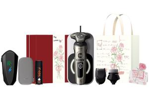 SP9873 поворотная электробритва Muscle-Sensing бритва для влажного и сухого бритья PHILIPS, Sp9873 Valentine'S Day Gift Set