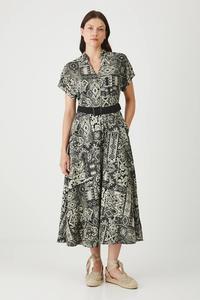 Платье с добавлением льна Medicine, черный