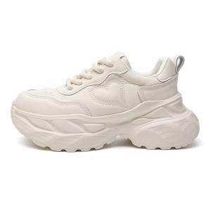 Высокие массивные кеды на платформе для женщин ABIDJAN, бежевый