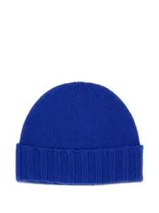 Кашемировая шапка-бини в рубчик Drumohr, синий