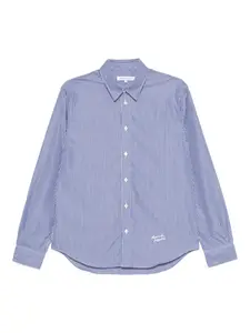 Полосатая рубашка Maison Kitsuné, синий