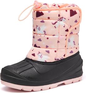 Детские зимние ботинки MORENDL для мальчиков и девочек, водонепроницаемые, утепленные, с меховой подкладкой, Pinkuniprint