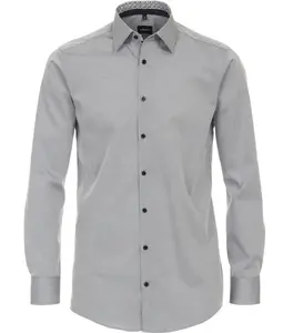 Деловая рубашка VENTI "Деловая рубашка VENTI однотонная", серый