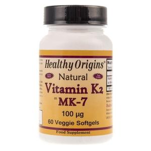 Витамин К2 МК-7 Healthy Origins, 100 мкг, 60 капсул