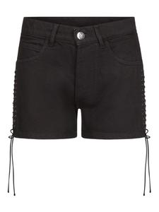 Шорты из денима со шнуровкой Ludovic de Saint Sernin, черный