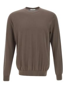 DIKTAT хлопковый свитер с круглым вырезом, коричневый