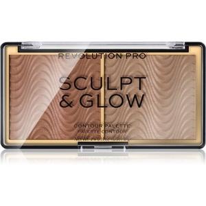 Палитра Revolution PRO Sculpt And Glow - Light-Medium 8 г Revolution Beauty