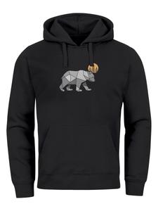 Толстовка Neverless Polygon Bär, черный