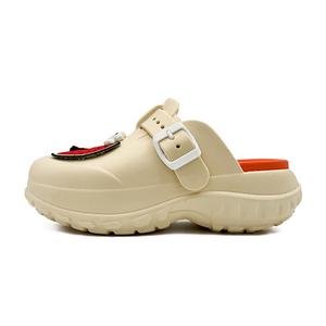 OUBT Сандалии-трансформеры EVA с защитой от запаха, износостойкие, нескользящие, с закрытым носком, женские, бежево-оранжевые