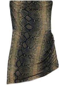 Мини-платье без бретелек Norma Kamali, черный