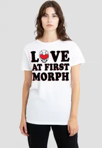 Футболка с принтом «любовь с первого взгляда» из сериала «могучие рейнджеры» Hasbro, White