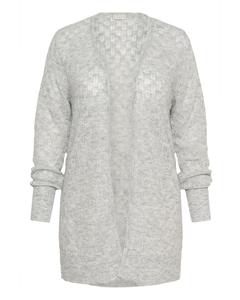 Вязаный кардиган KAFFE CURVE Loura, Mottled Grey