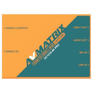 Устройство захвата AVMATRIX UC1218-4K PRO HDMI to USB 4K Capture Box UC1218-4K PRO