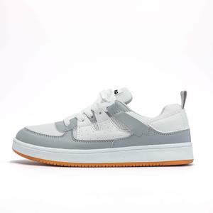 Износостойкие, легкие и дышащие низкие кроссовки для скейтбординга унисекс Singing, White Gray