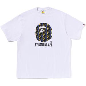 Футболка Cotton с принтом Ape Head A BATHING APE, белый