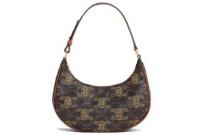 CELINE Кожаная женская сумка через плечо бежевая