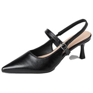 TATAYA Туфли на высоком тонком каблуке женские, черные