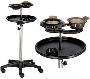 Стол-тележка парикмахера на колесах для окрашивания Т0141-2 для салона красоты стол на штативе Calissimo