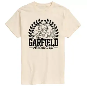 Мужская футболка с принтом Garfield Sports Dept. Licensed Character, бежевый