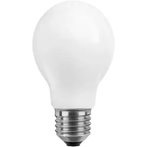 Светодиодная лампа LED лампа с матовым абажуром E27 теплый белый, регулируемая яркость, E27, лампа с матовым абажуром, регулируемое освещение Segula, белый