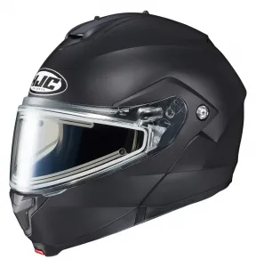 Зимний мотошлем HJC C91SN - Electric Shield HJC Helmets, матовый черный