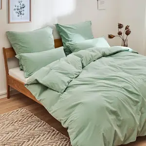 Комплект постельного белья Blumtal, 2 предмета, 135x200 см, зеленый - 100% хлопок - 2 пододеяльника + 2 наволочки 40x80 см