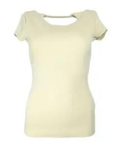 Ребристая футболка с едва заметным логотипом. Hugo, бежевый