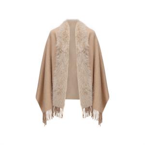 Шаль из 100% овечьей шерсти для женщин ELLE, soft бежевый