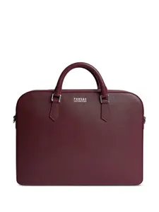 Портфель из сафьяновой кожи Fursac, красный