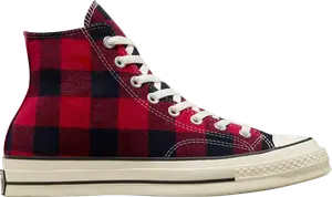 Кроссовки Beyond Retro x Chuck 70 High 'Upcycled Flannel', красный