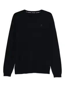 Свитер с круглым вырезом Karl Lagerfeld, синий