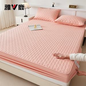 Yalu Простыня на резинке 120х200 см, утолщенная стеганая, цвет Huayu-Light Pink