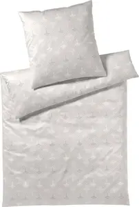 Наволочка из мако-сатина (одинарная), васильковый шарм, цвет камня, размер 80x80 (AL) JOOP!