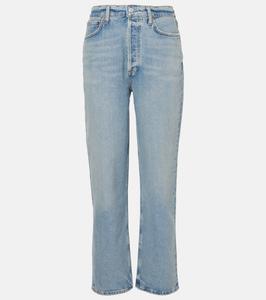 Джинсы 90-х с завышенной талией и сужением на талии прямого кроя Agolde, Ripple