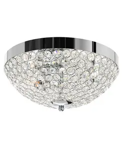 6-Дюймовый металлический шарообразный светильник с тремя лампами, встраиваемый в стену Cwi Lighting, chrome