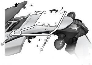 Крепление для верхнего кофра SHAD top master