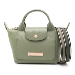 LONGCHAMP Сумка-пельмень из коровьей кожи Le Pliage Xtra мини женская на одно плечо лавровый зеленый