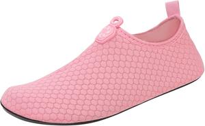 Водные туфли для женщин и мужчин, быстросохнущие акваноски, для плавания, пляжа, бассейна, кемпинга, реки, лодок, рыбалки, каякинга, парусного спорта Generic, розовый