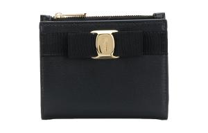 Ferragamo Женский бумажник из коровьей кожи чёрный